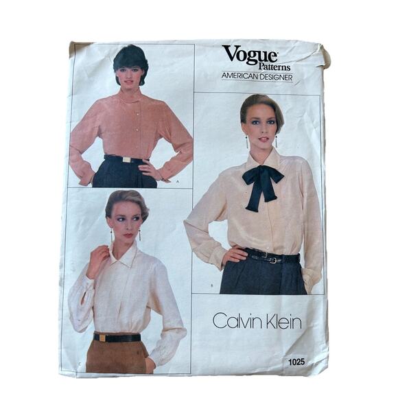 4 VTG Vogue 80s Sew Patterns designer Lagerfeld, Horn, Klein, Montana, Workwear - Picture 7 of 11